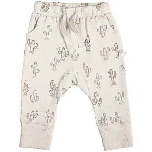 MakeMake Organics GOTS Certified Organic Cotton Jogger Bottoms Sweatpants for Baby Toddler Infant Boys Girls Neutral