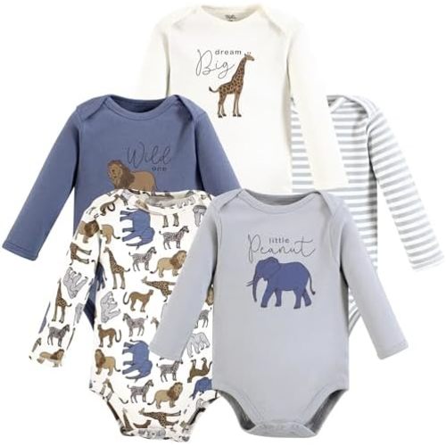 Touched by Nature Unisex Baby Organic Cotton Long-Sleeve Bodysuits