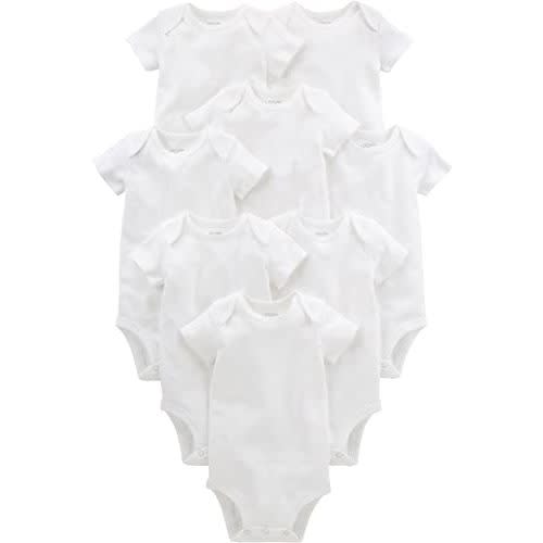 Simple Joys by Carter's Unisex Babies' Short-Sleeve Bodysuit, Pack of 8