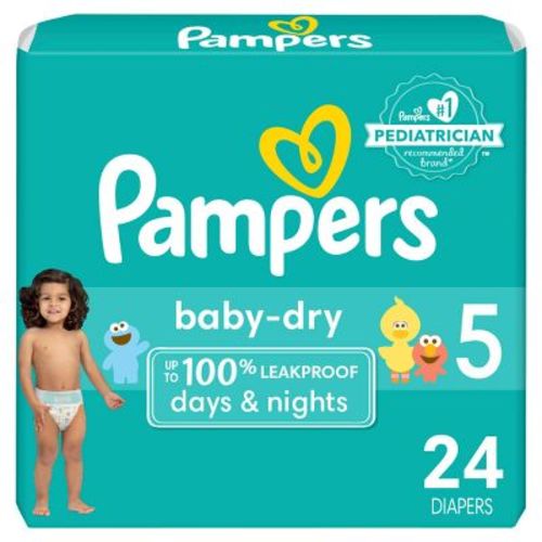 Pampers Baby Dry Diapers Pack - Size 5 - 132ct