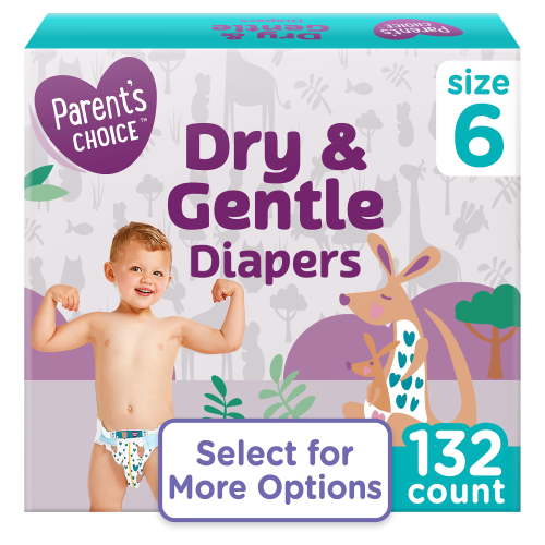 Parent's Choice Dry & Gentle Diapers Size 6, 132 Count (Select for More Options) HSA/FSA Eligible