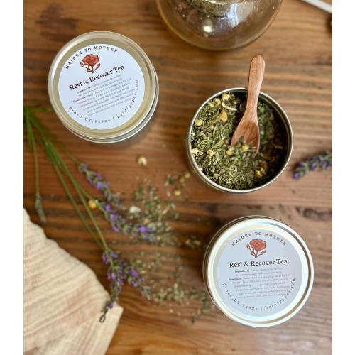 Postpartum Tea for Rest and Relaxation, Herbal Postpartum Tea, After Pains Relief, Postpartum Recovery, Postpartum Care, Herbal Self Care