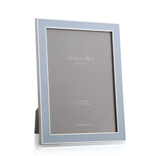 Light Powder Blue Enamel Picture Frame, 4" x 6"