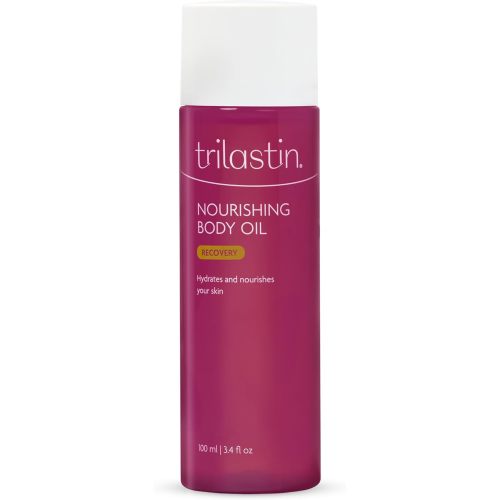 Trilastin Body Oil (3.4oz) | Vitamin-Infused Stretch Mark Oil | Body Serum for Scars, Stretch Marks, and Moisturizing | Paraben-Free and Hypoallergenic