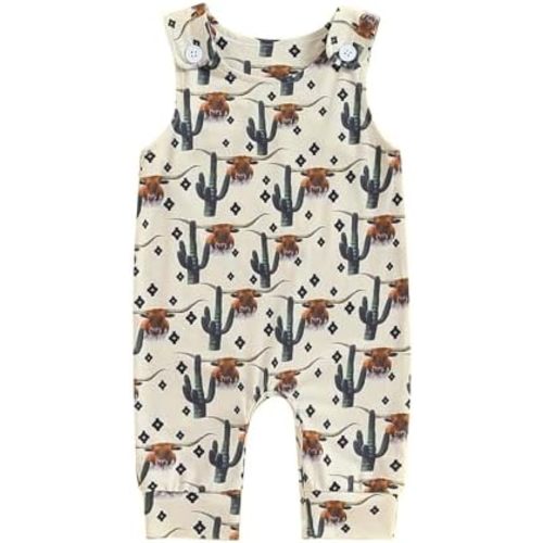 Toddler Baby Boy Girl Farm Clothes Cartoon Animals Print Jumpsuit Romper Newborn Summer Overall Country Stuff