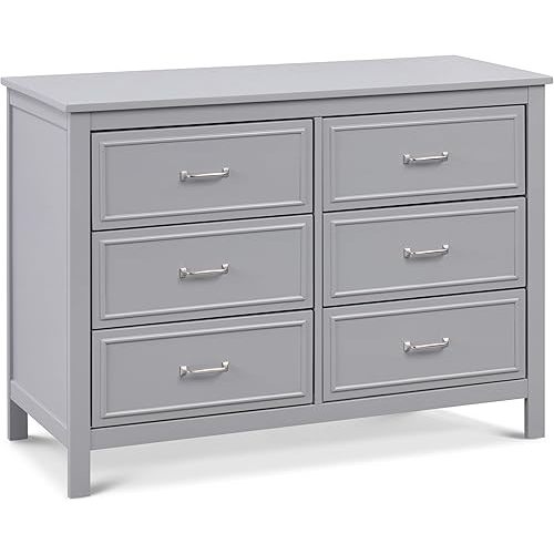 DaVinci Charlie 6-Drawer Double Dresser in Grey