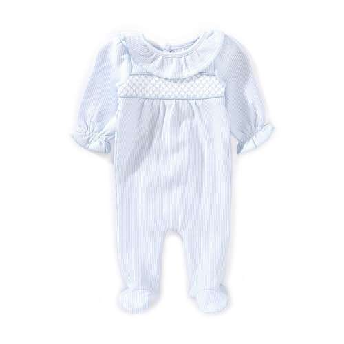 Edgehill Collection Baby Girls Preemie-9 Months Long Sleeve Stripe Footie Coverall