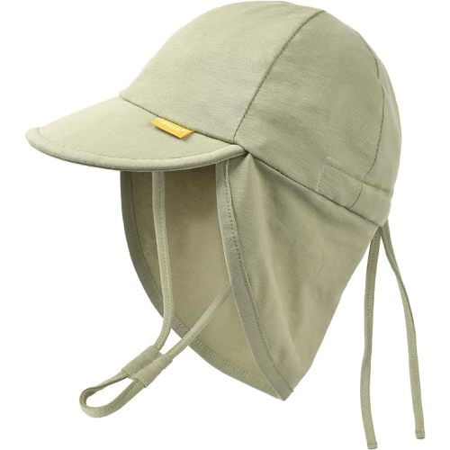 FURTALK Baby Sun Hat UPF 50+ UV Ray Sun Protection Cotton Toddler Hats for Boys Girls… - 0-6 Months - Green