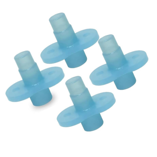 Soft Sip Baby Food Pouch Toppers - 100% Silicone, Dishwasher-Friendly and Mess-Free Feeding for Babies 6 Months+, Universal Fit for All Brands, Ideal for Chunky Meals, and Travel - Aqua Blue, 4 Packs