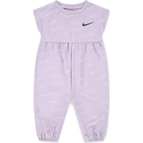Swoosh Print Romper, 12M
