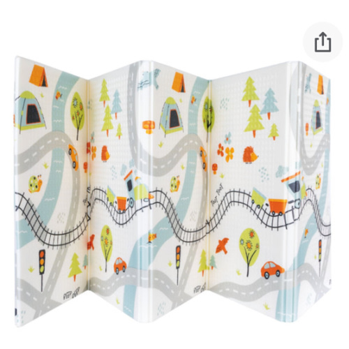 Reversible Floor Mat | Cars & Roads