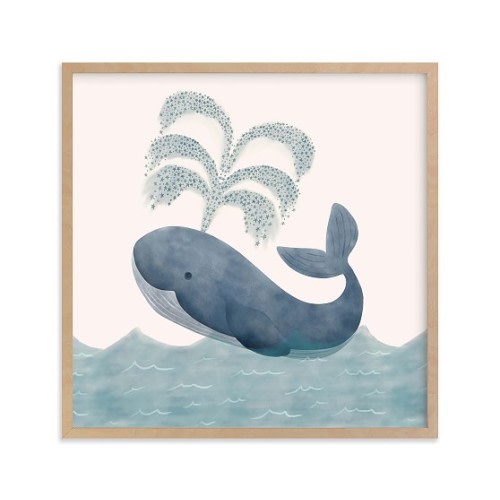 Minted® Whale Wall Art by Elly | Pottery Barn Kids