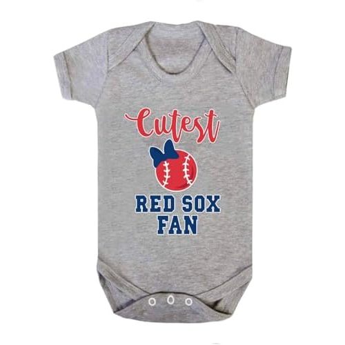 Cutest Sox Fan Baby Boy Girl Baseball Clothes Infant Newborn Organic Bodysuit Romper