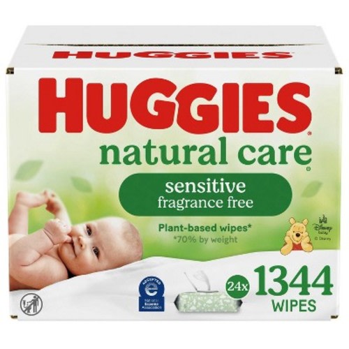 Huggies Natural Care Sensitive Unscented Baby Wipes - 24 pack