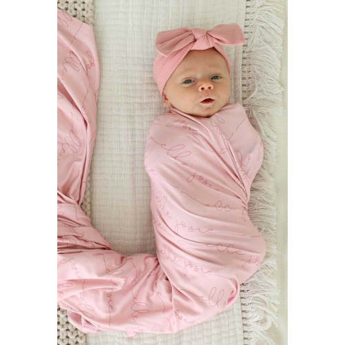 Personalized Baby Name Swaddle Blanket | Dusty Hues