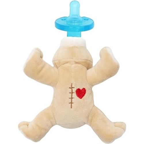 WubbaNub Infant Pacifier - Heart Warrior Bear