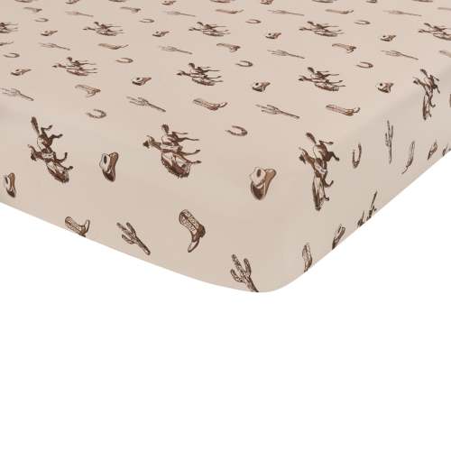 Crib Sheet in Classic Cowboy