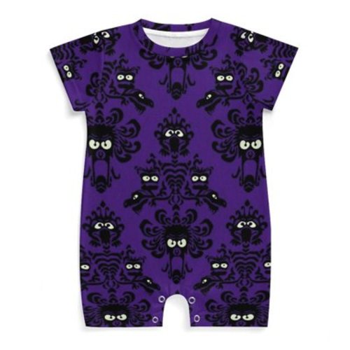Haunted Mansion Baby Romper Jumpsuit Summer Short Sleeve One-Piece Outfit Clothing Set Newborn Infant Toddler Bodysuits