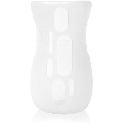 Olababy Silicone Sleeve for Avent Natural Glass Baby Bottles (8 oz, Translucent)