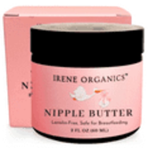 Irene Organics Soothing Nipple Balm for Breastfeeding and Nursing Moms, 2oz