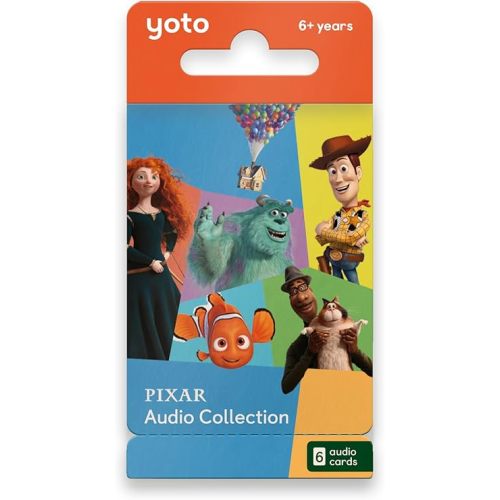 YOTO Disney Pixar Audio Collection – 6 Kids Audio Cards for Use with Player & Mini All-in-1 Audio Device, Educational Screen-Free Listening with Fun Playtime, Bedtime & Travel Stories, Ages 6+