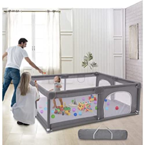 Baby Playpen, Large Playpen for Babies and Toddlers (71x59inch), Safety Playard with Anti-collision Foam, Indoor & Outdoor Kids Activity Center