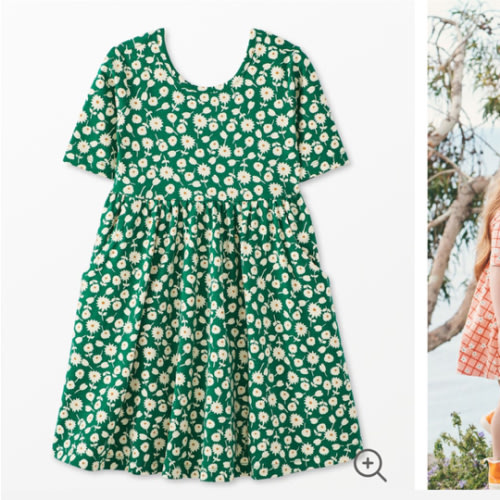 Print Skater Dress with Pockets