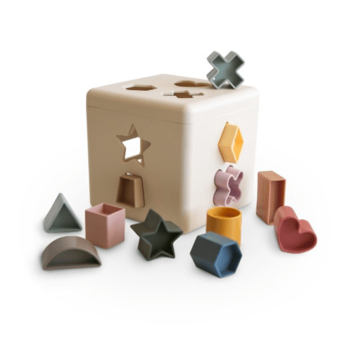 Mushie Shape Sorting Box