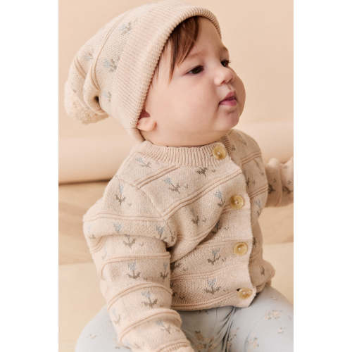 Penny Cardigan - Penny Flower Jacquard Dawn – Jamie Kay USA