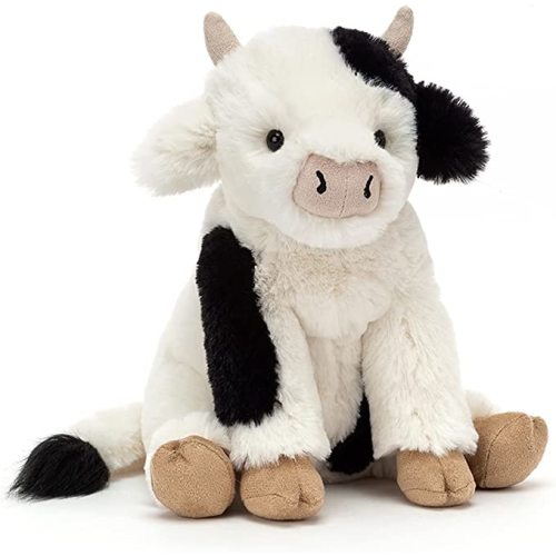 Jellycat Carey Calf Cow Stuffed Animal, Small