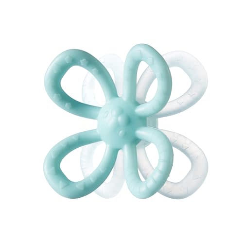 KUB Teethers for Babies 3-12 Months, Baby Teething Relief, Teether Toys, Teething Mittens 3-12 Months for Infant Blue
