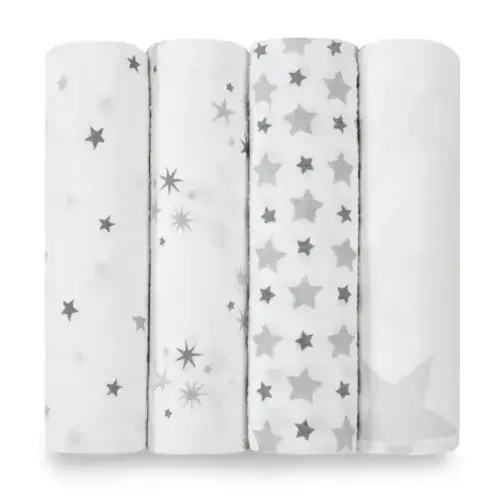 Boutique Cotton Muslin Swaddles 4 Pack | aden + anais