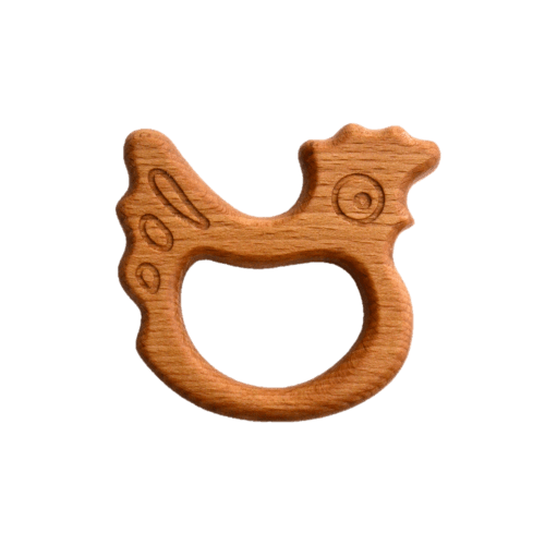 Organic Wooden Teether toy Chicken