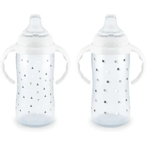 NUK Learner Cup, 6+ Months, Timeless Collection, Amazon Exclusive, 5 Oz, – BPA Free, Spill Proof Sippy Cup, 2 Count (Pack of 1)