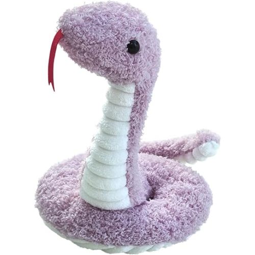 Purple Plush Snake Stuffed Animal Toy, Soft Cuddly Plushie Hugger Toy for Boys & Girls, Gifts for Kids or Girlfriend, 17 Inches