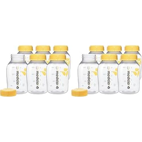 Medela Breast Milk Collection and Storage Bottles, BPA Free, 5 Ounces, Compatible with Medela Breast Pumps (Pack of 12)