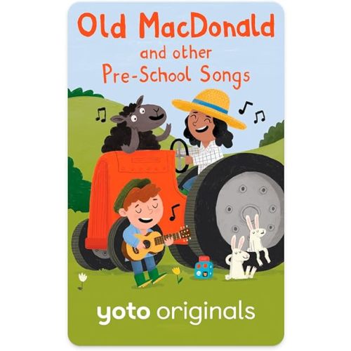 Yoto Old Macdonald & Other Pre-School Songs – Kids Musical Card for Use with Player & Mini All-in-1 Audio Device, Screen-Free Listening with Fun Singalong Music for Playtime & Travel, Ages 1+