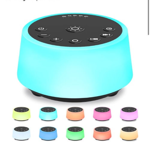 Color Noise Sound Machines with 10 Colors Night Light 25 Soothing Sounds and Sleep White Noise Machine 32 Volume Levels 5 Timers Adjustable Brightness Memory Function for Adults Kids Baby
