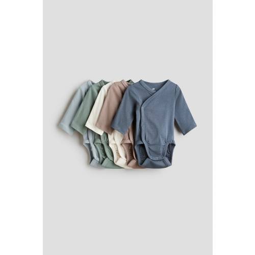 5-PACK WRAPOVER BODYSUITS