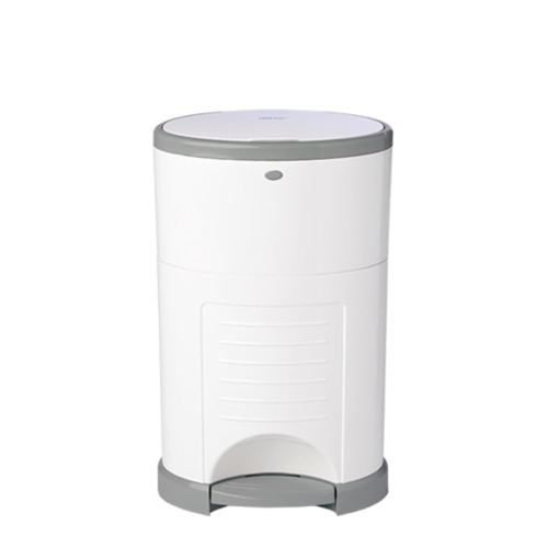 Dekor CLASSIC Hands-Free Diaper Pail | EKO White