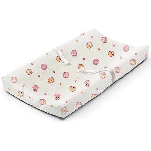 Summer Ultra Plush Changing Pad Cover, Owl Town