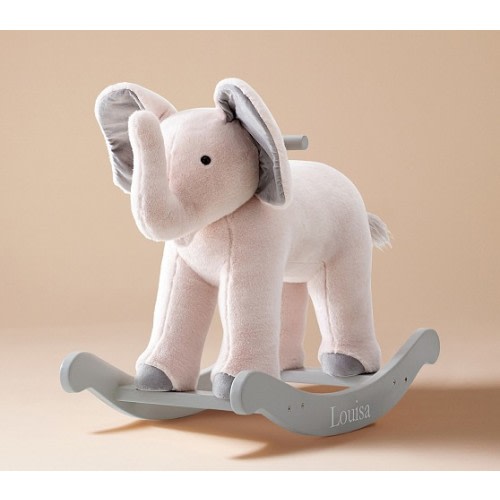 Monique Lhuillier Nursery Elephant Plush Toy Rocker | Animal Rocker | Pottery Barn Kids