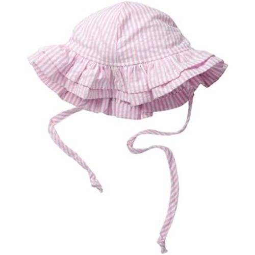 Baby Girls' UPF 50+ Double Ruffle Hat