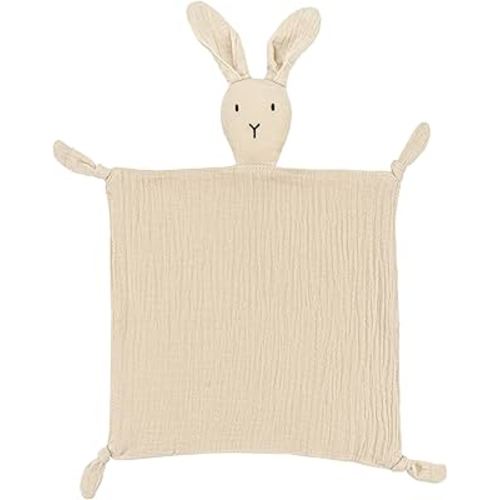 ZIGJOY Baby Security Blanket Muslin Lovey Blanket,100% Soft Organic Cotton Bunny for Baby Newborn Toddler Boy Girl Unisex Gift Khaki : Amazon.ca: Baby