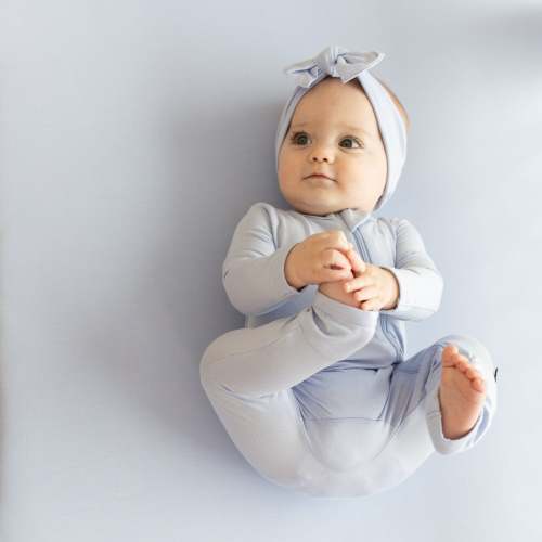 Zippered Romper in Lilac, 6-12mo