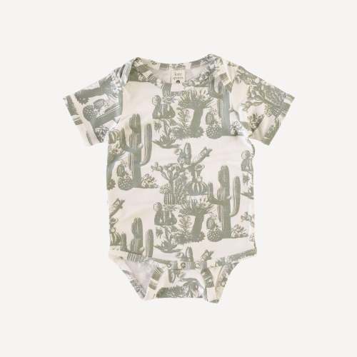 short sleeve lap neck bodysuit | jadeite cactus | bamboo