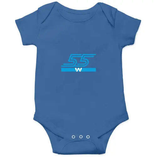 Carlos Sainz - F1 drivers Williams Team actives Onesies Kids's Short Sleeve Onesie 12M Royal sold by R.ocparise73 | SKU 1230850692 | Printerval