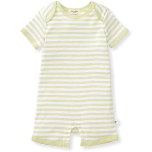 Burt's Bees Baby baby-boys Short Sleeve Rompers, 100% Organic Cotton One-piece Coverall and Layette Set