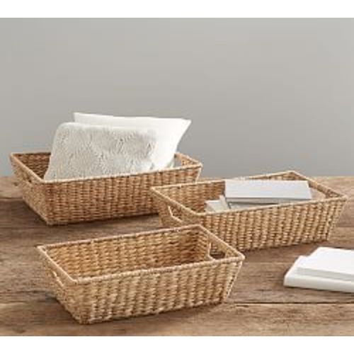 Savannah Handwoven Seagrass Underbed Baskets | Pottery Barn