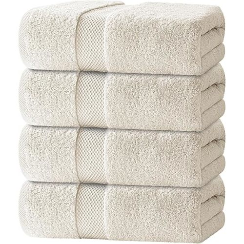 Bath Towels Set of 4 Large